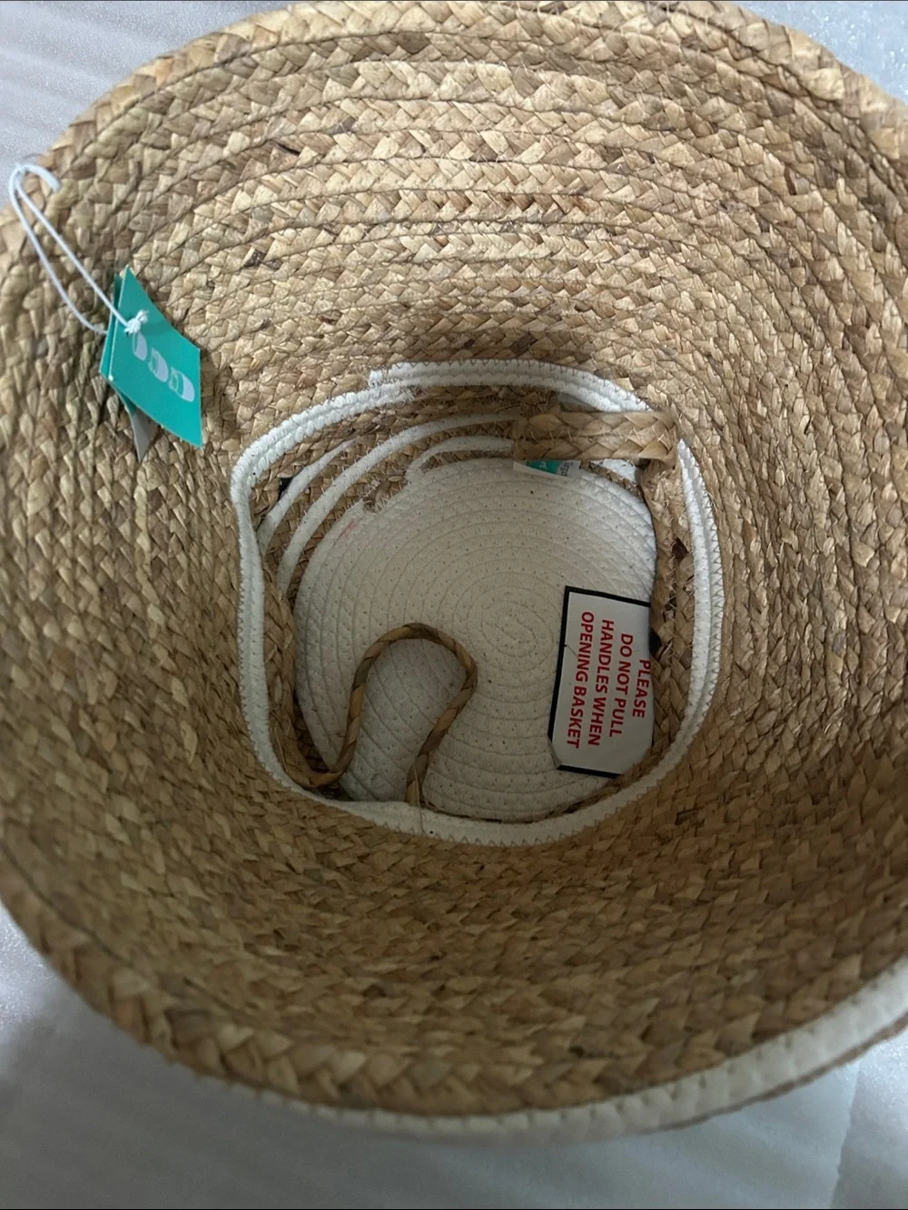Pillowfort Collapsible Seagrass Basket with Handles